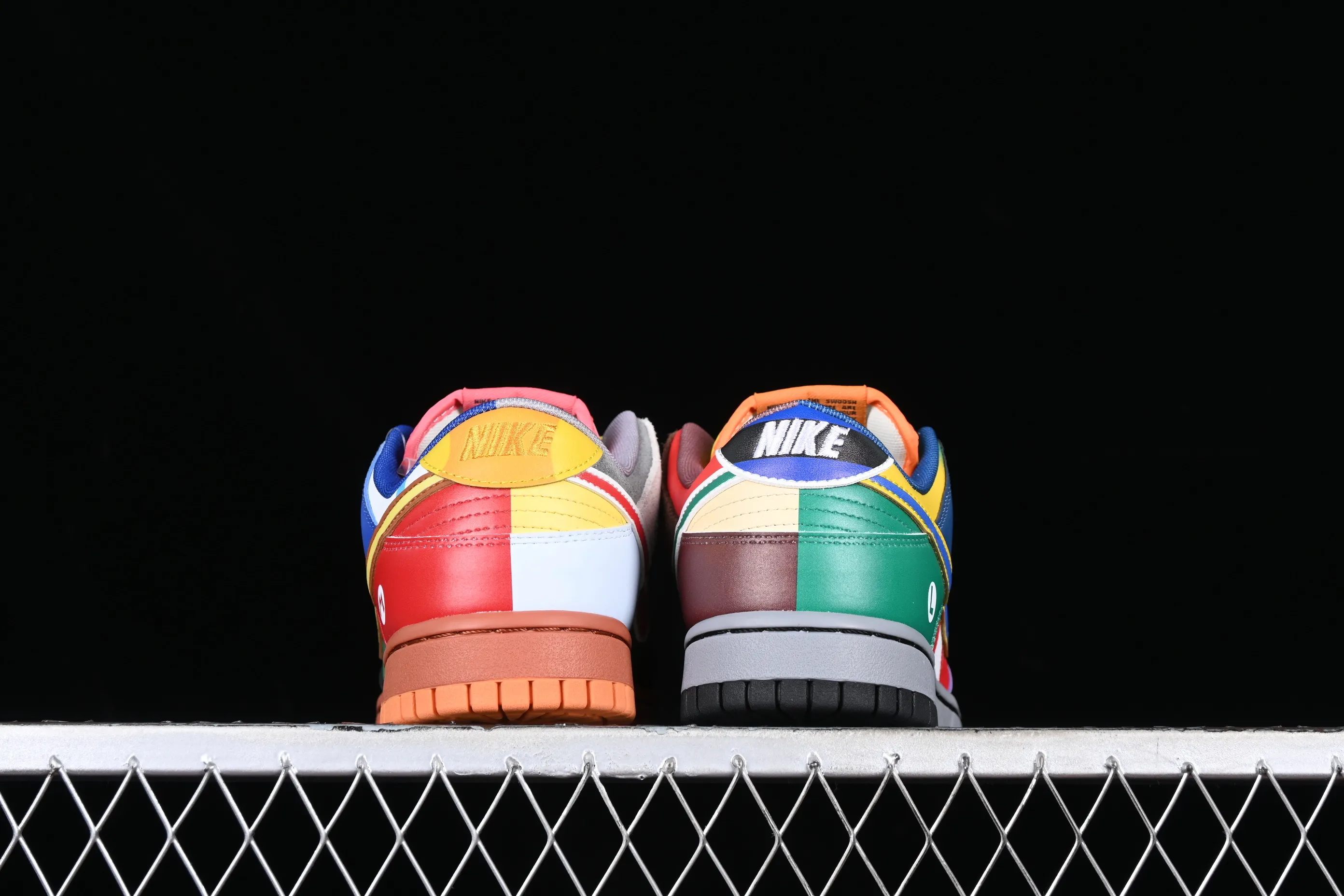 All categories Nk SB Dunk series Nk SB Dunk Low low-top sneakers Nk Dunk Low Mario customized rainbow color SB low-top sports and leisure sneakers DH0952-100